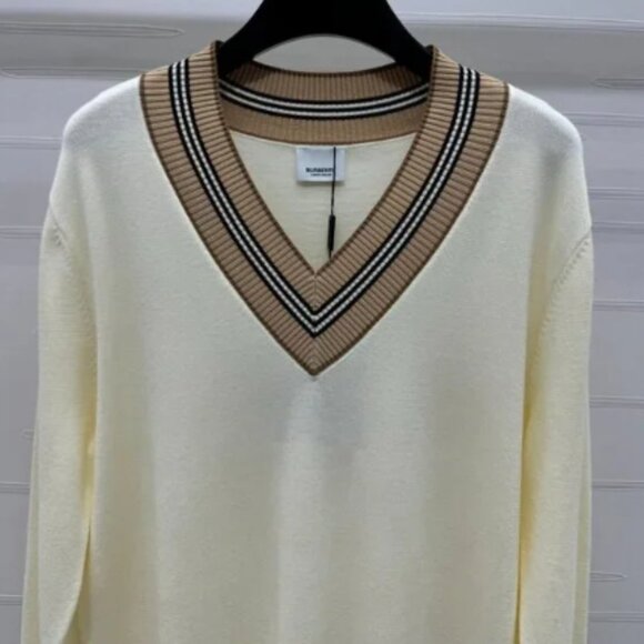 Cream Cardigan By Burberry - Picture 2 of 4